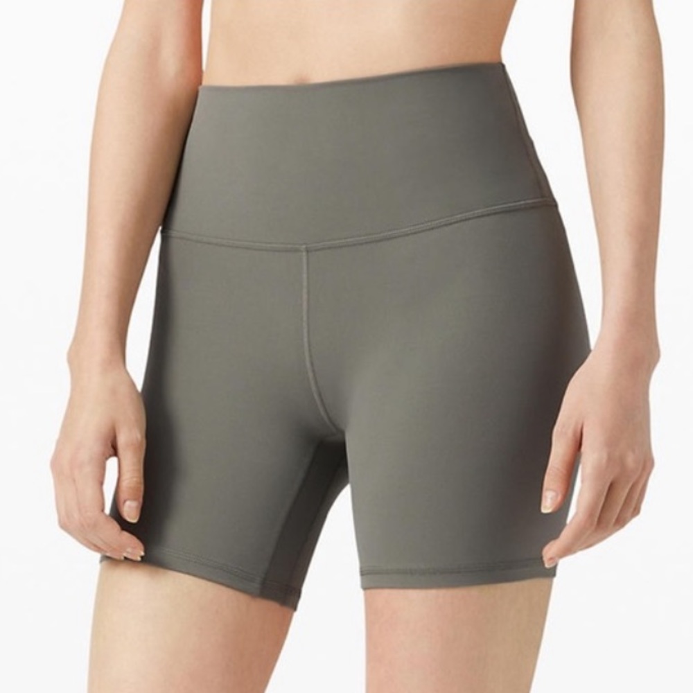 Lululemon Olive Green bike Short 6”
